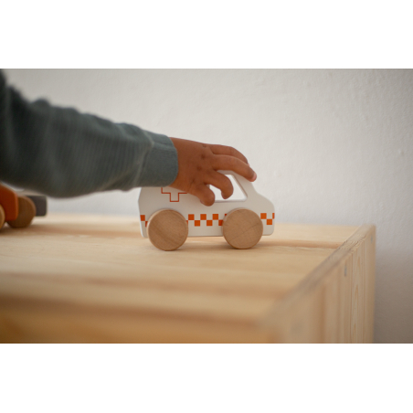 TRYCO Wooden Ambulance Toy