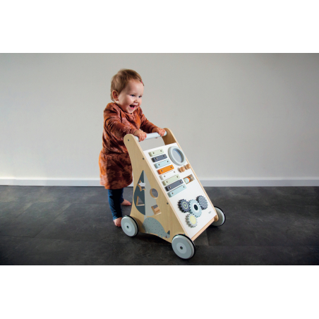 TRYCO Wooden Baby Activity Walker