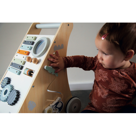 TRYCO Wooden Baby Activity Walker