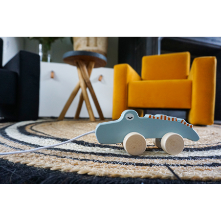 TRYCO Wooden Crocodile Pull-Along Toy