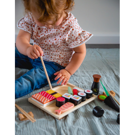TRYCO Wooden Sushi Set