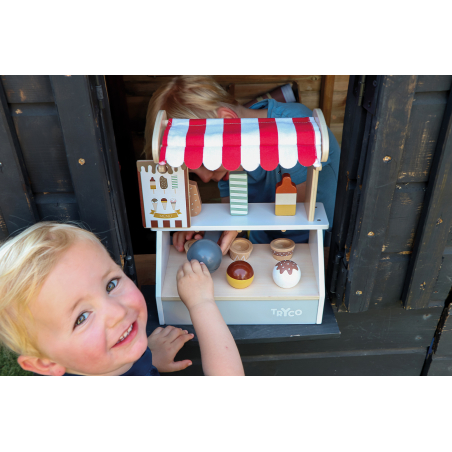 TRYCO Drevený zmrzlinový stánok
