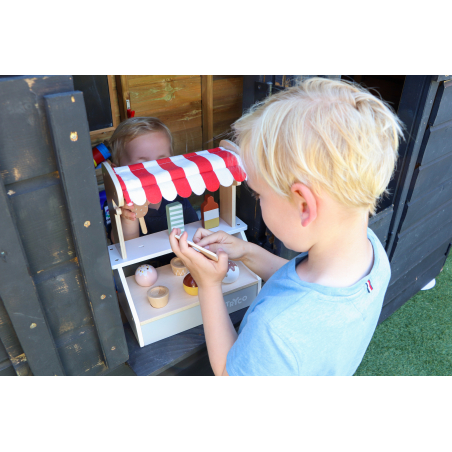 TRYCO Drevený zmrzlinový stánok
