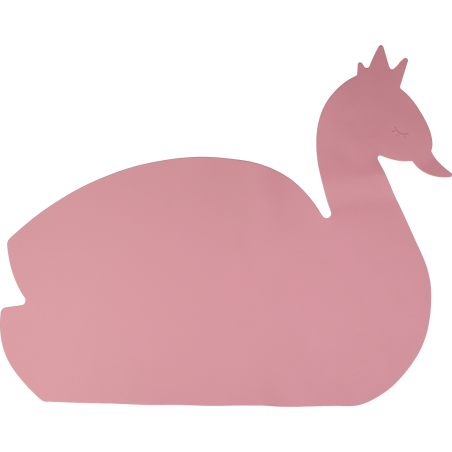 TRYCO Silicone Placemat Swan, Dusty Rose