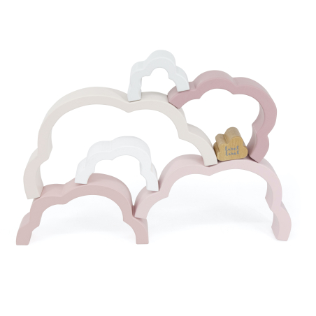 Label Label Dúhový mráčik Puzzle, ružový