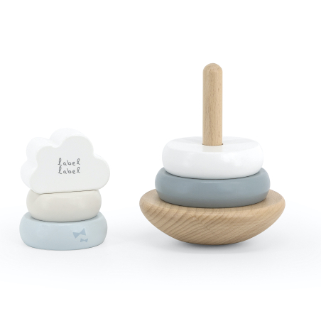 Label Label Stacking Rings Balance Blue