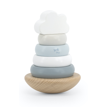 Label Label Stacking Rings Balance Blue