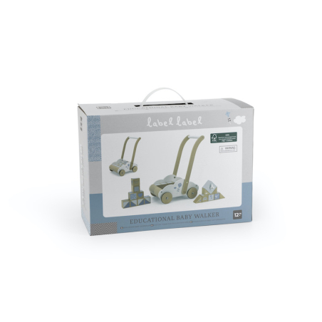 Label Label Educational Baby Walker Blue