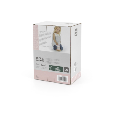 Label Label Balanční stohovací kroužky, růžové