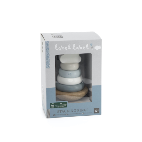Label Label Stacking Rings Balance Blue