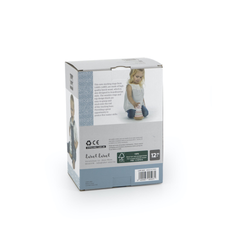 Label Label Stacking Rings Balance Blue