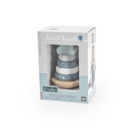 Label Label Balančné stohovacie krúžky, zelené