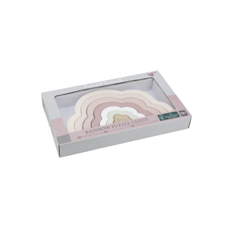 Label Label Dúhový mráčik Puzzle, ružový