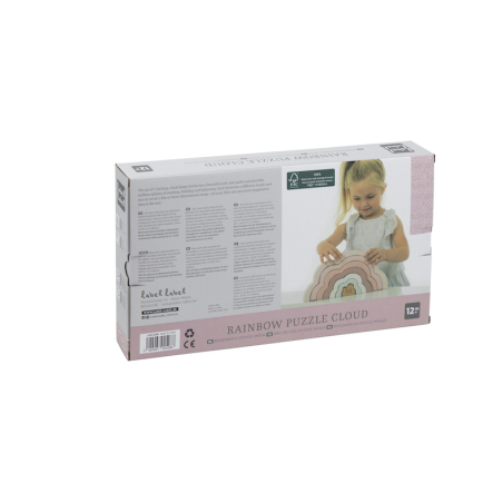 Label Label Dúhový mráčik Puzzle, ružový