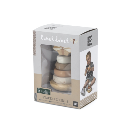 Label Label Balančné stohovacie krúžky, Nougat