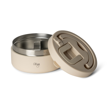 Citron Stainless Steel Food Jar 400ml - Beige