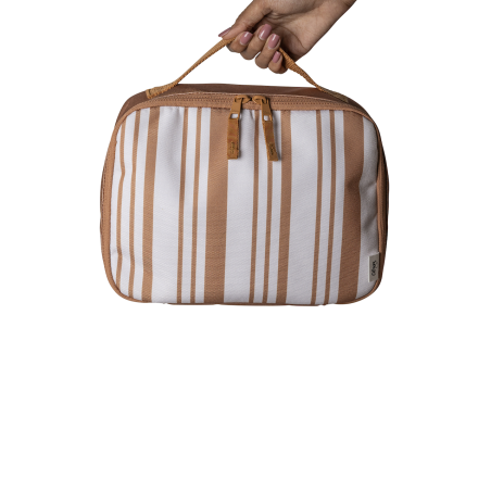 Citron Thermal Square Lunch Bag - Caramel