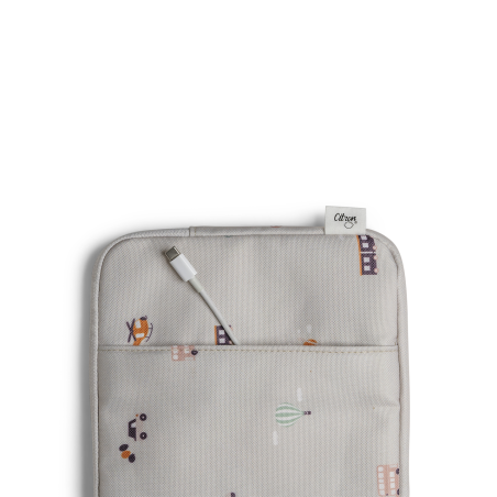 Citron iPad Sleeve with zipper - Vehicles
