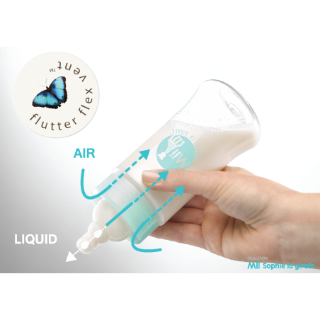 Mii Sophie la girafe dojčenská fľaša 230ml - sklenená