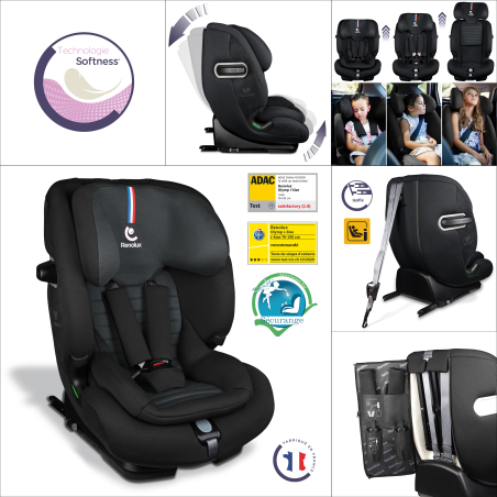 RENOLUX OLYMP car seat, Carbon 2025