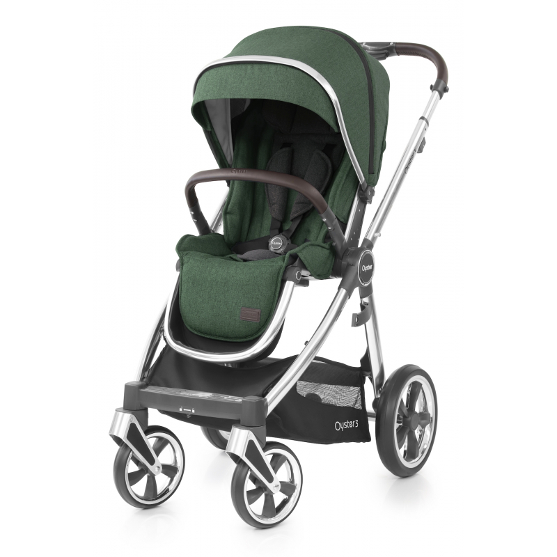 OYSTER 3 sportovní kočárek s pláštěnkou - ALPINE GREEN (MIRROR rám) 2019
