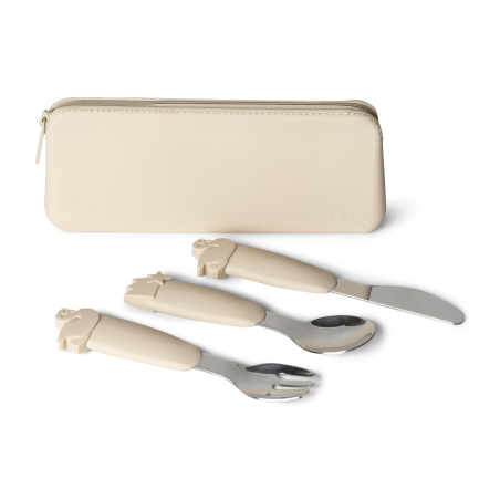 Citron Cutlery set with Pouch, stainless steel / silicone - Ballerina