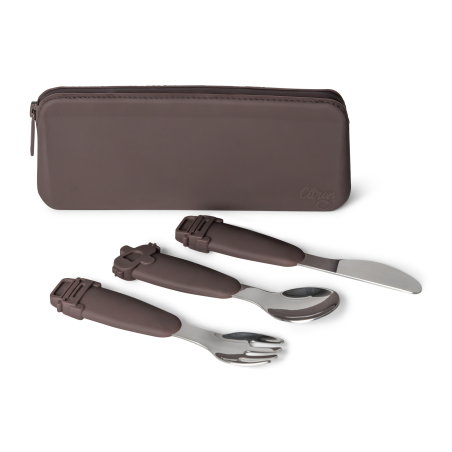 Citron Cutlery set with Pouch, stainless steel / silicone - Vehicles