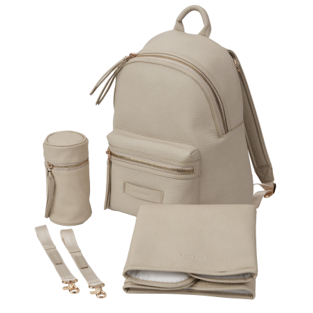 BabaBing Luca Vegan Leather Changing bag Sand