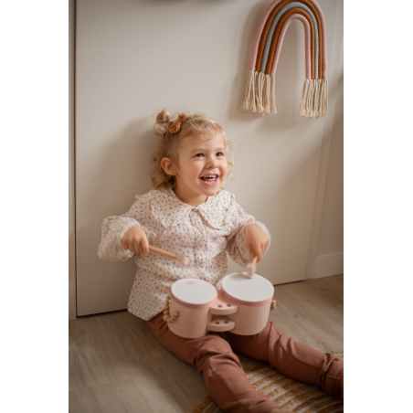 Label Label Wooden Bongos - Pink