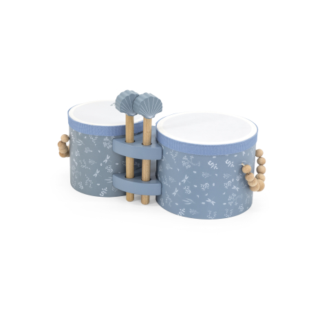 Label Label Wooden Bongos - Blue
