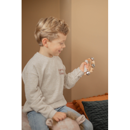 Label Label Wooden Rattle - Nougat