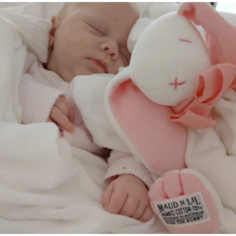 Maud n Lil Mazlík králík s úchytem, růžový