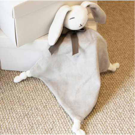 Maud n Lil Mazlík králíček, organická bavlna - hnědošedý