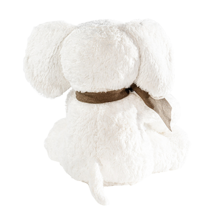 Maud n Lil Elephant Fluffy Soft Toy, white