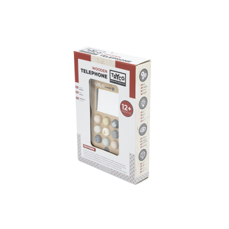 TRYCO Drevený mobilný telefón