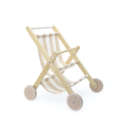 TRYCO Dřevěný kočárek pro panenky
