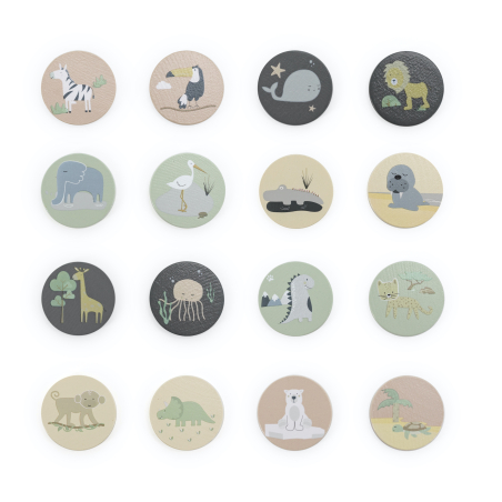 TRYCO Wooden Memory Game Jungle