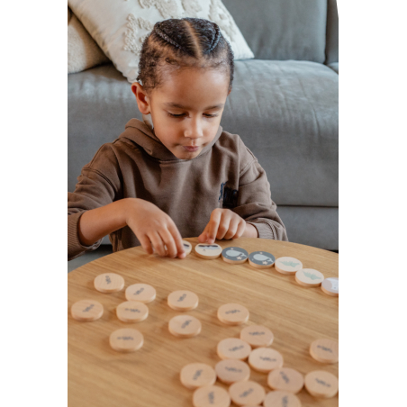 TRYCO Wooden Memory Game Jungle