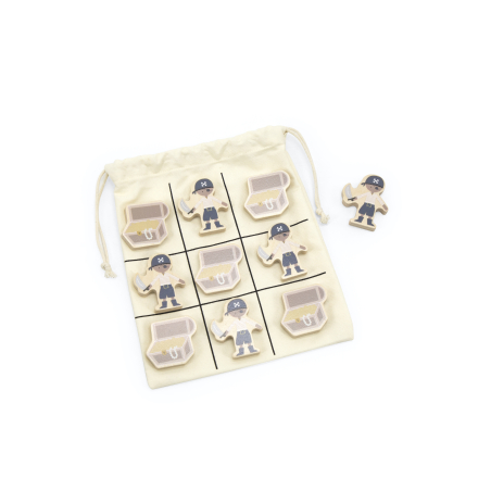 TRYCO Wooden Tic Tac Toe Pirate