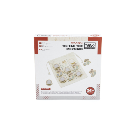 TRYCO Wooden Tic Tac Toe Mermaid