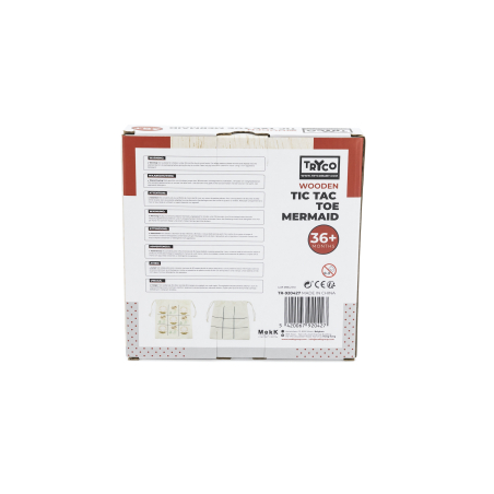 TRYCO Wooden Tic Tac Toe Mermaid