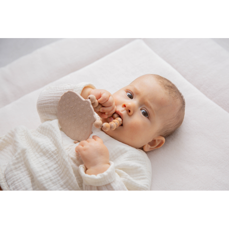 Label Label Teether, silicone - Shell Nougat