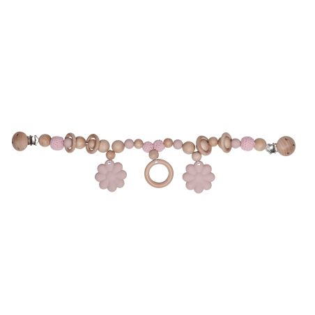 Label Label Reťaz na kočík - Flower Pink
