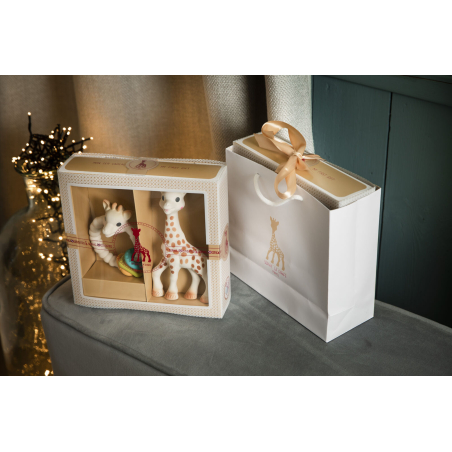 Vulli Dárkový set - žirafa Sophie + kousací kroužek žirafa Sophie