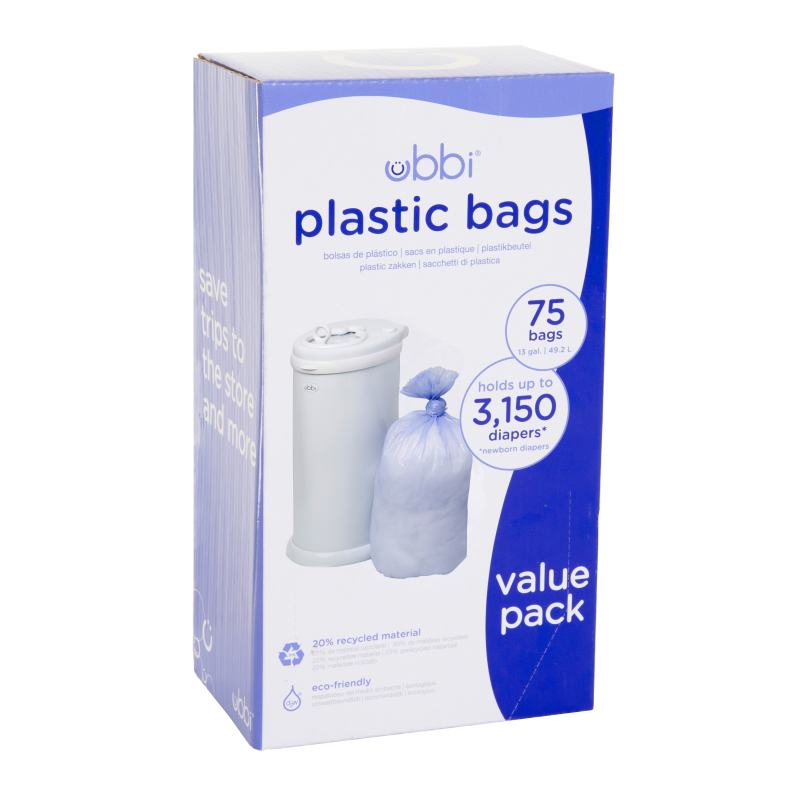 Ubbi Plastové sáčky, 3-balenie (75 ks)