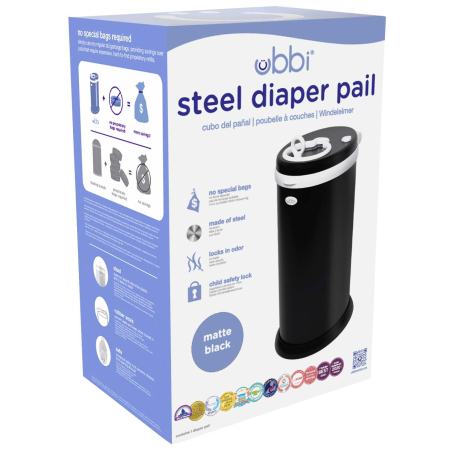 Ubbi Kôš na plienky, Matte Black