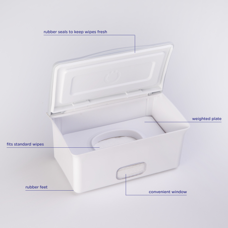 Ubbi Wipes dispenser, White