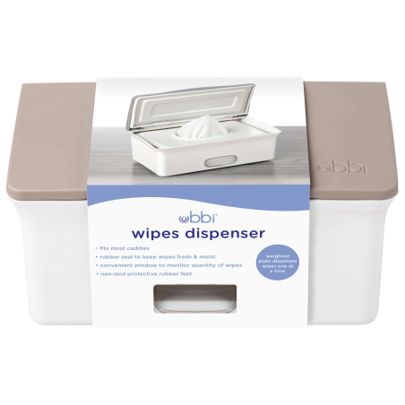 Ubbi Wipes dispenser, Taupe