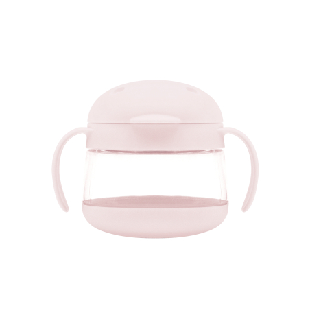 Ubbi Tweat snack container, Blush Pink