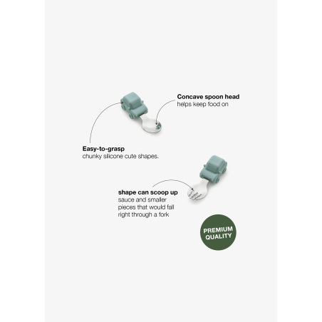 Citron Trénovacia lyžička a vidlička - Vehicles